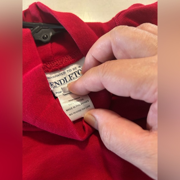 Pendleton Red Turtleneck M Women - Picture 5 of 6